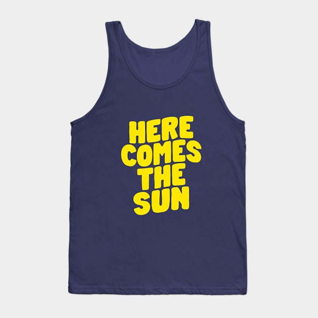 Here Comes the Sun in Lilac and Yellow Tank Top by MotivatedType